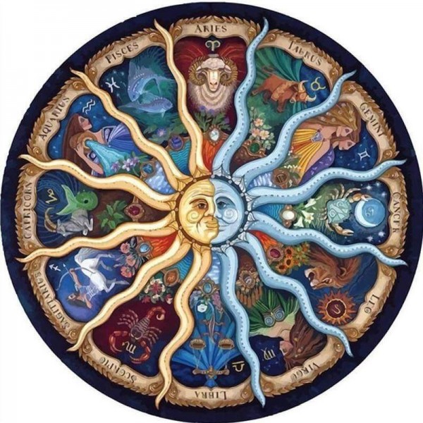 Mandala med stjernetegn