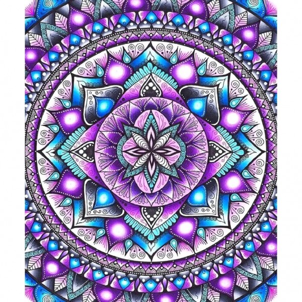 Mandala lila/blå