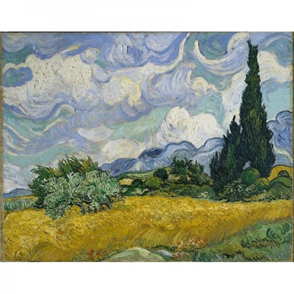 Kornmark med cypresser Vincent van Gogh
