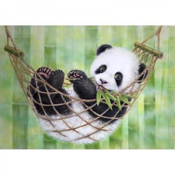 Panda i hængekøje