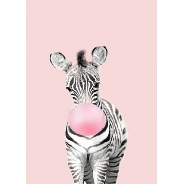 Baby zebra-lyserød
