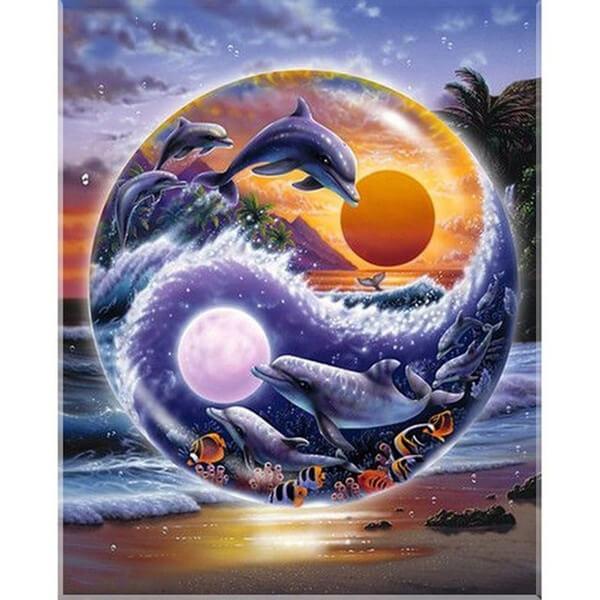 Yin og yang delfin
