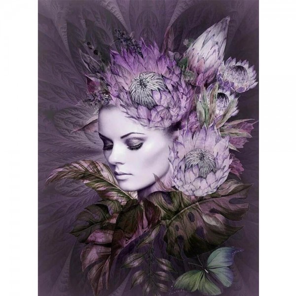 Blomsterkunst kvinde