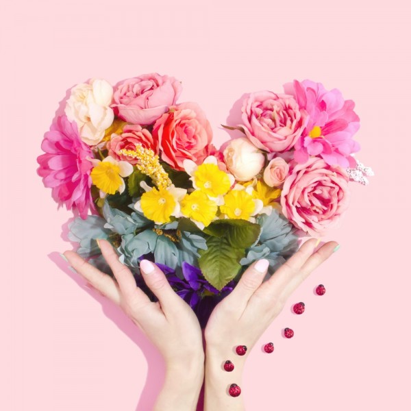 Hjerte af blomster